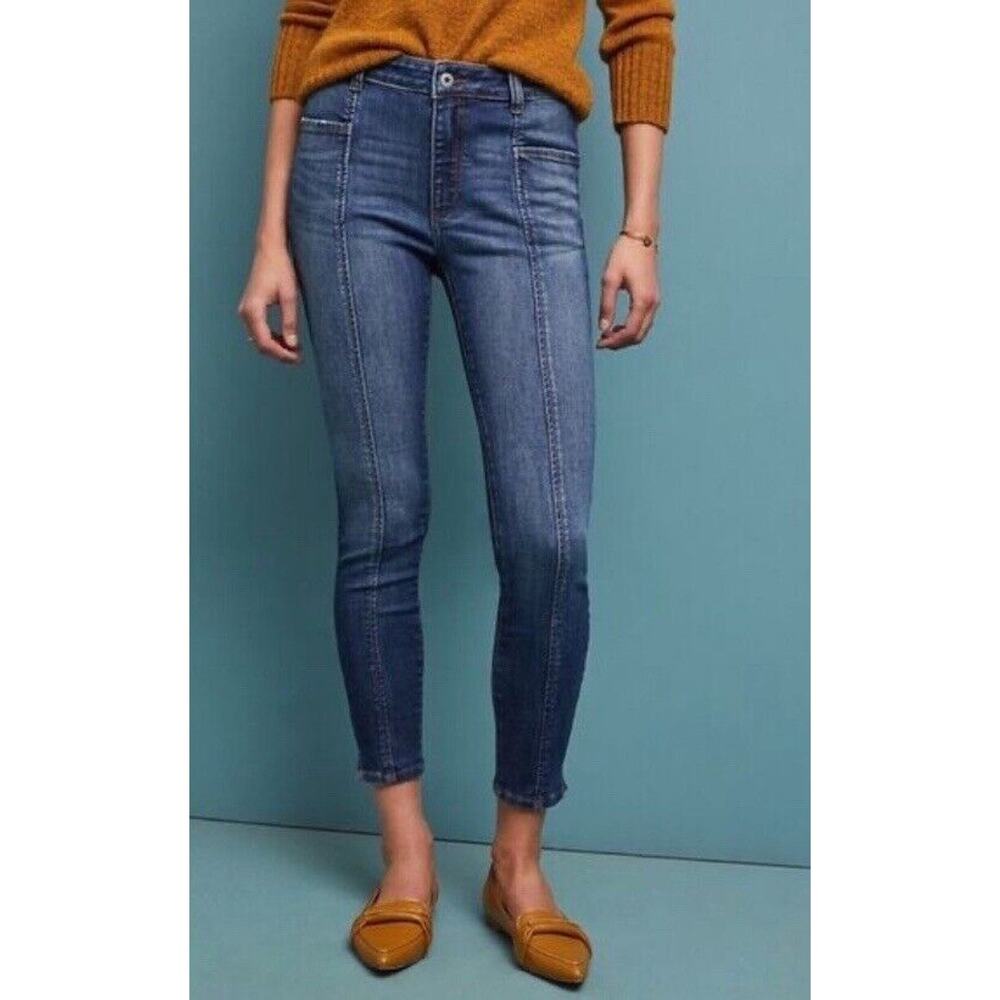 Anthropologie Pilcro And The Letterpress Jeans 27 High Rise Legging $119 Denim